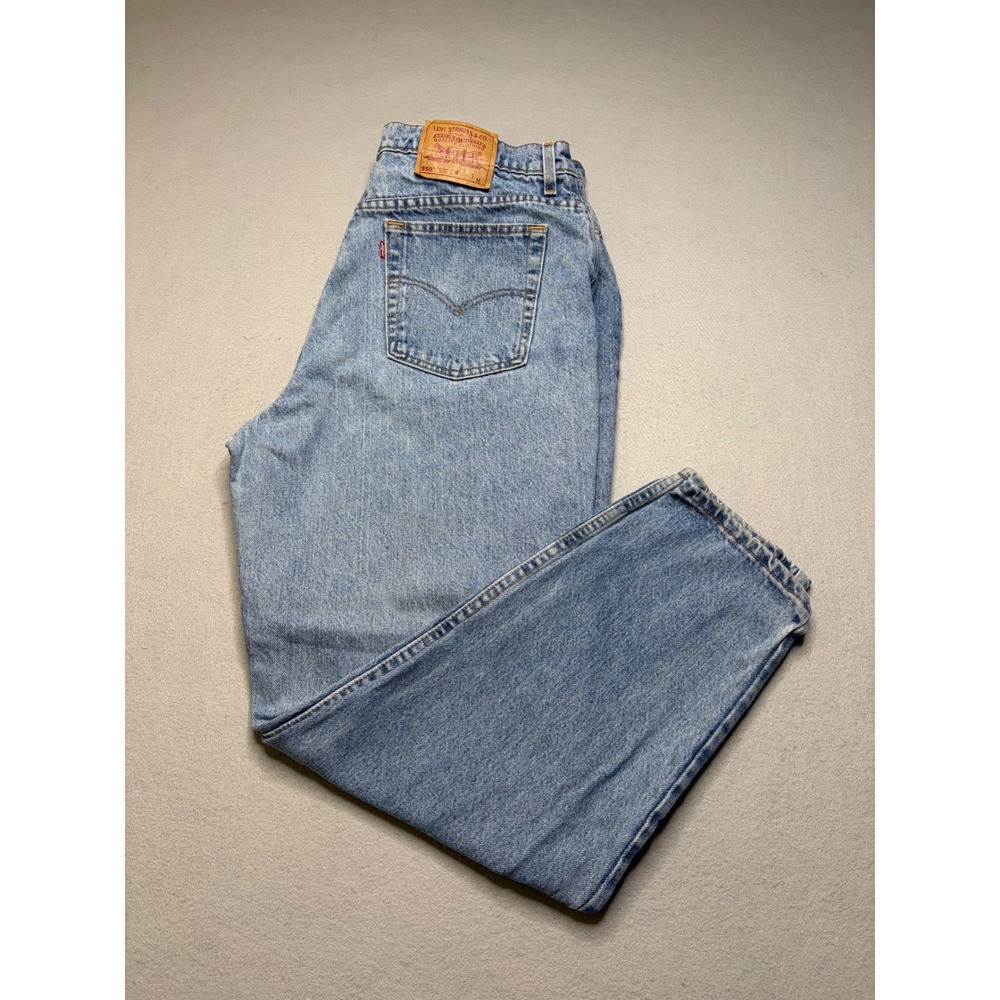 Levi's‎ 550 Jeans Women 38x29.5 Light Blue Relaxed Fit Tapered High Rise Vintage - Picture 3 of 11